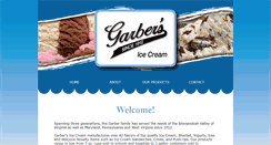 Desktop Screenshot of garbersicecream.com